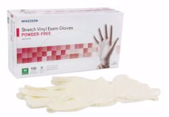 Picture of GLOVE EXAM VNYL STRTCH PF MED(100/BX 10BX/C