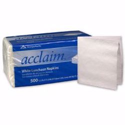 Picture of NAPKIN ACCLAIM LUNCH WHT 1PLY(500/PK 12PK/CS)