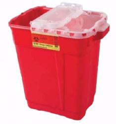 Picture of CONTAINER SHARPS HNGD LID RED9GL