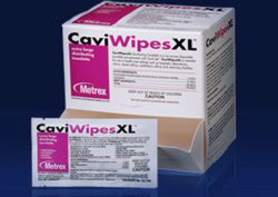Picture of WIPE DISINFECTANT CAVIWIPES XLG SNGL 12X10 (50/BX