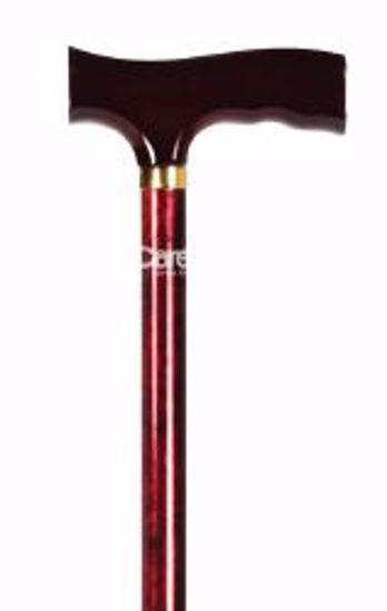 Picture of CANE ALUM DERBY HNDL DESIGNERADJ RED (2/CS)