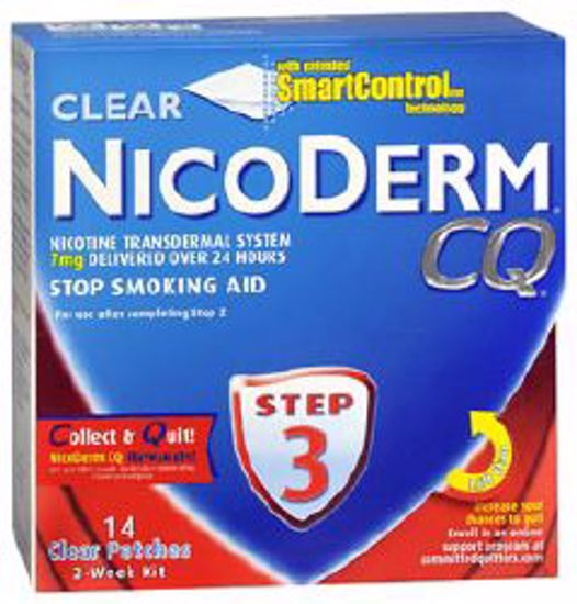 Picture of NICODERM CQ PATCH 7MG/24HR CLR (14/BX)