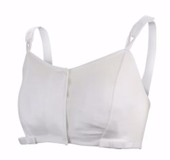 Picture of SUPPORT SURGI-BRA BREAST COTTON WHT LG LF