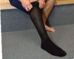 Picture of LEGWEAR MENS KNEE HI 20-30MM BLK LG