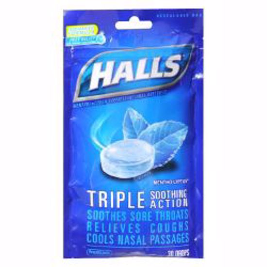 Picture of HALLS COUGH LOZ MENTHOLIPTIS (30/BG)