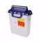 Picture of CONTAINER SHARPS PHARMA WHT W/BLU COUNT LID 3GL (10/CS)