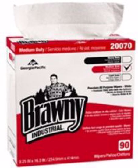 Picture of WIPER CLNR BRAWNY INDUS DRC BOX DISP WHT (10/BX/C