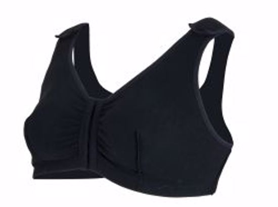 Picture of SUPPORT SURGI-BRA II BREAST COTTON BLK LF 36B/C/D