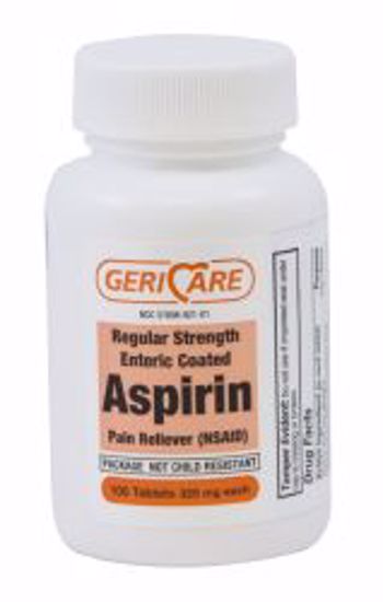 Picture of ASPIRIN TAB ENTERIC 325MG (100/BT 12BT/CS)