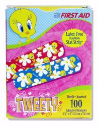 Picture of BANDAGE TWEETIE BOY/GIRL 3/4"X3" (100/BX 12BX/CS) DERSCI