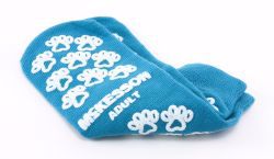 Picture of SLIPPER TERRY DBL IMPRINTED ADLT TEAL (48PR/CS) MGM40