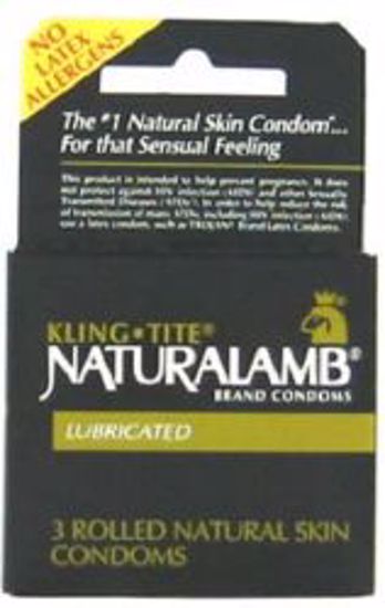 Picture of CONDOM TROJAN NATURAL LAMB LUB (3/PK)