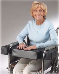 Picture of CUSHION LAPTOP HALF ARM F/WHEELCHAIR BLK 18"X2 1/