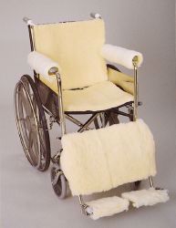 Picture of PAD FOOTREST F/WHEELCHAIR SHEEPSKIN