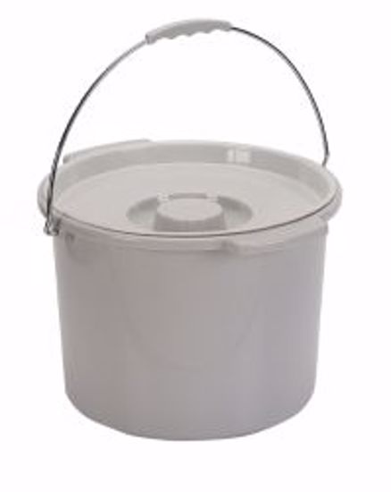 Picture of BUCKET W/HNDL/CVR F/COMMODE 12QT (12/CS)