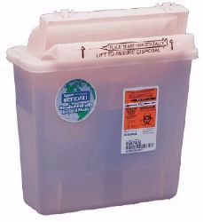 Picture of CONTAINER SHARPS 5QT TRANS RED RENEWABLE (20/CS) KENDAL