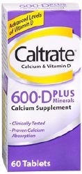 Picture of CALTRATE PLUS TAB 600-400MG (60/BT) 9WYETH