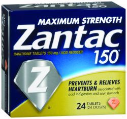 Picture of ZANTAC 150 TAB 150MG (24/BX)