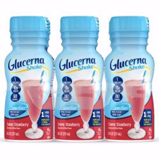 Picture of GLUCERNA SHAKE RTD CRMY STRWBRY 8OZ BTL (6/PK 4PK