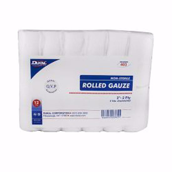 Picture of GAUZE ROLLED N/S 3" 2PLY (12RL/BG 8BG/CS)