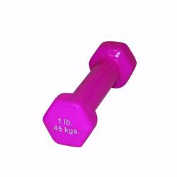 Picture of DUMBBELL VNYL COATED 1LB PNK D/S