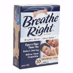 Picture of STRIP NASAL BREATHE RIGHT TANLG (30/BX)