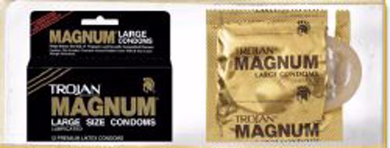 Picture of CONDOM TROJAN MAGNUM LUB (12/BX)