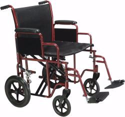 Picture of CHAIR TRANSPORT BARIATRIC SWFT RED 22" (1/CS)