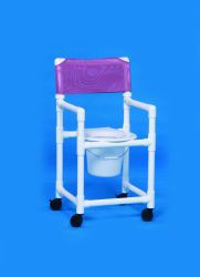 Picture of CHAIR SHOWER/COMMODE W/PAIL BLU 20