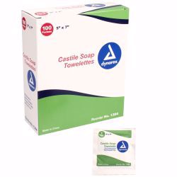 Picture of TOWELETTES CASTILLE SOAP (100/BX 10BX/CS)