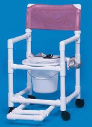 Picture of CHAIR/COMMODE SHOWER W/FT RST/BELT WHT