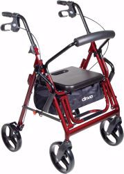 Picture of WALKER ROLLATOR DUAL TRANSPORT W/CHAIR BLU (1/CS)