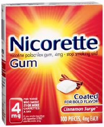 Picture of NICORETTE GUM CINN SURGE 4MG (100/BX)