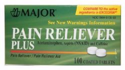 Picture of PAIN RELEIVER PLUS TAB 250-250-65 (100/BT) MJPHRM
