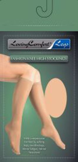 Picture of HOSE ANTI-EMBOLISM KNEE HI SHEER BGE LG SCOTSP