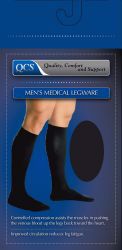 Picture of SOCKS SUPPORT MENS BLK XLG SCOTSP