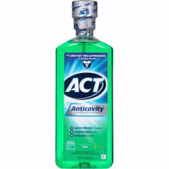 Picture of MOUTHWASH ACT FLUOR RINSE MINT 18OZ