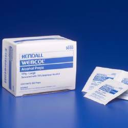 Picture of PAD ALCOHOL PREP 1PLY STR LG (200/BX 20BX/CS) KENDAL