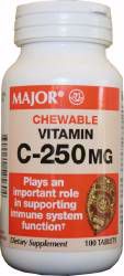 Picture of VITAMIN C TAB CHEW 250MG (100/BT)