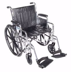 Picture of WHEELCHAIR SENTRA DESK W/ELEVLEG REST CHROME 18