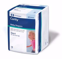 Picture of DIAPER CURITY BABY SZ6 35+LB (18/BG 8BG/CS) KENICO