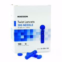 Picture of LANCET TWIST TOP BLU 30G (100/BX 50BX/CS)