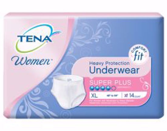 Picture of UNDERWEAR WMN TENA SUPER + XLG (14/BG 4BG/CS) (WAS 54950)