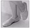 Picture of SLIPPER ANKL PILLOW PAWS HARDSOLE AZURE MED (48/CS)