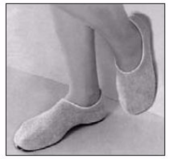Picture of SLIPPER ANKL PILLOW PAWS HARDSOLE SAND XLG (48/CS)