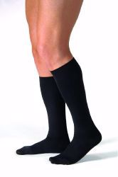 Picture of STOCKING KNEE HI MENS CASUAL 20-30MMHG CLS TOE BLK ME