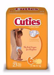 Picture of DIAPER BABY CUTIES SZ6 (23/PK4PK/CS)