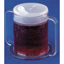 Picture of CUP 2HANDLE W/LID CLR 10OZ (10/CS)