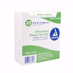 Picture of GAUZE SPONGE STR 12PLY 4"X4" (25PK/BX 24BX/CS)