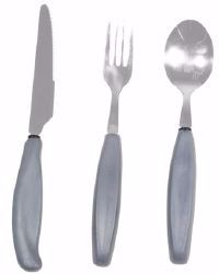 Picture of FORK LARGE GRIP SILVER (10/CS)